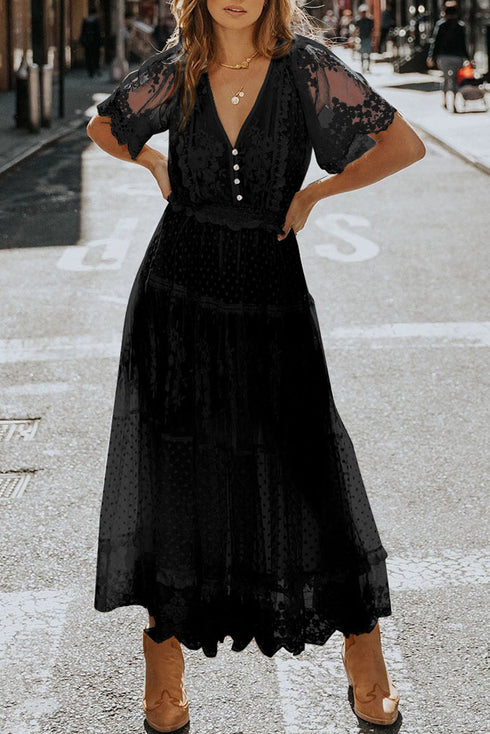 Luminous Dawn Lace Gown